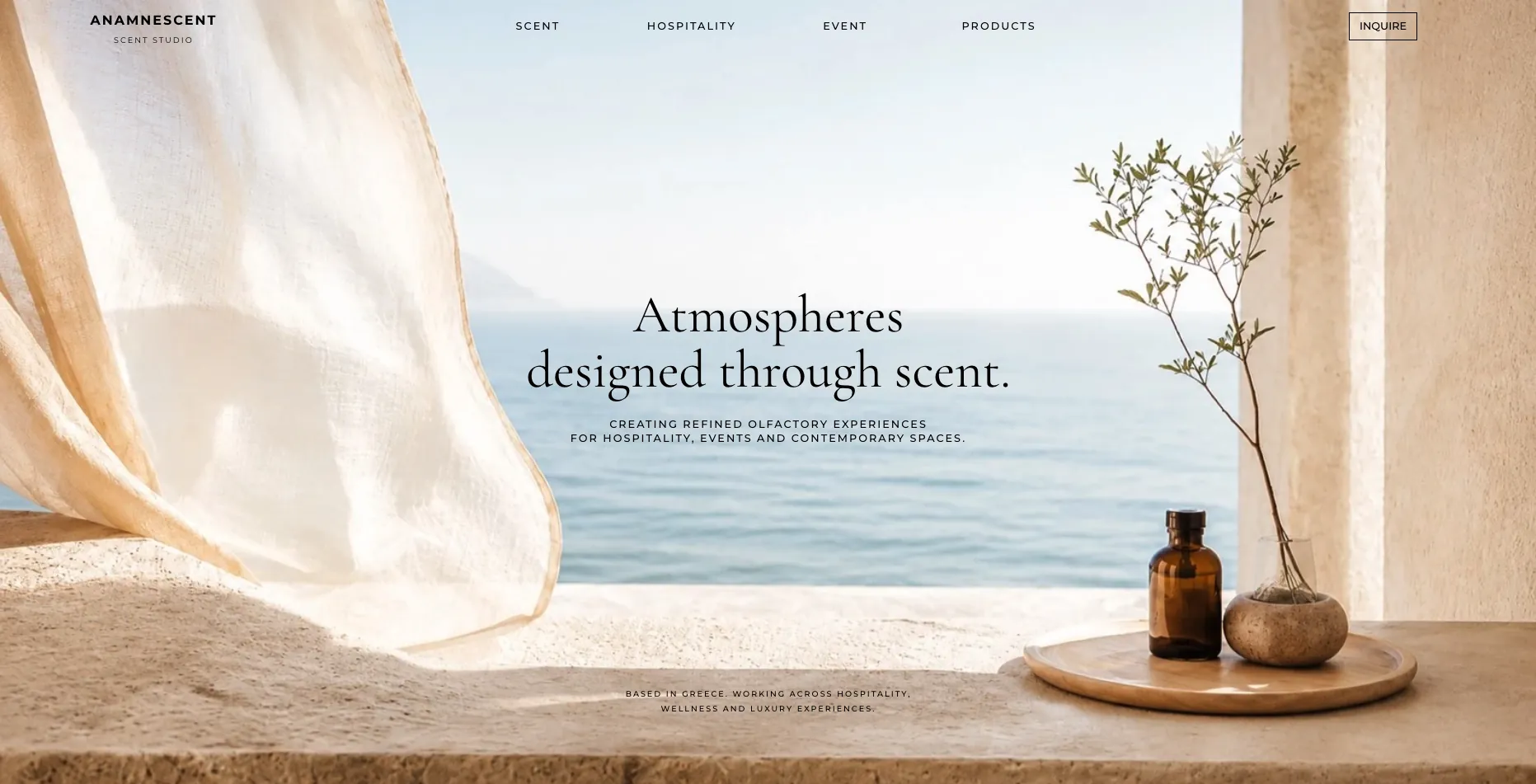 Anamnescent Scent Studio Website